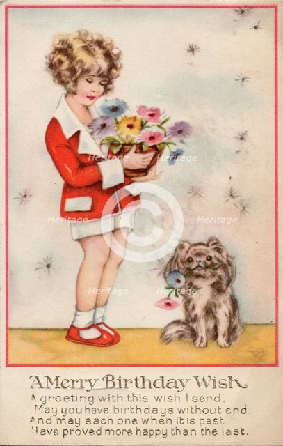 A Merry Birthday Wish, c1932. Creator: Unknown.