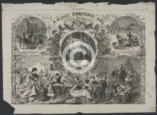 A Merry Christmas and a Happy New Year, 1859. Creator: Winslow Homer (American, 1836-1910).