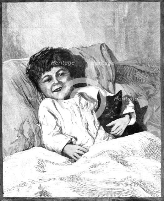 A Merry Christmas To You! from a photograph by J. Thomson, 1883. Creator: Eugène Froment.