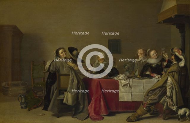 A Merry Company at Table, 1630. Artist: Pot, Hendrik Gerritsz. (1580/81-1657)