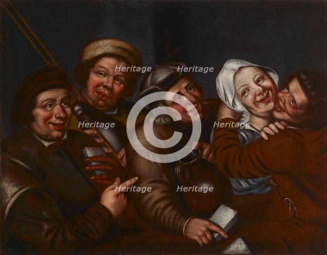 A merry company. Creator: Jan Massys.