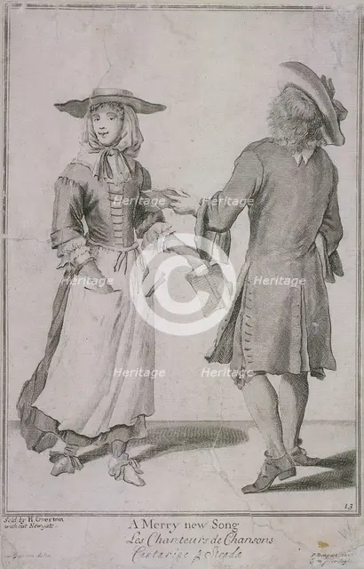 'A Merry new Song', Cries of London, (c1688?). Artist: Pierce Tempest
