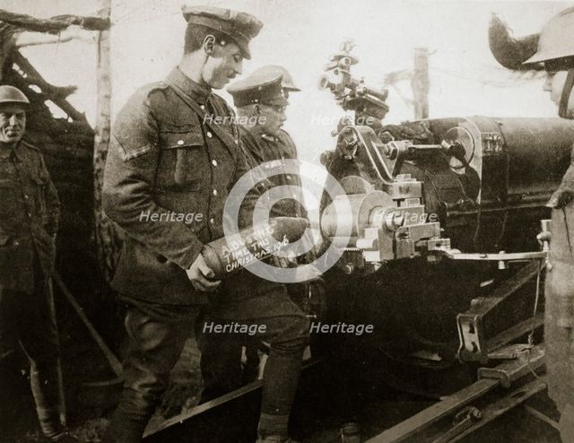 'A message for the Hun', France, World War I, 1916. Creator: Unknown.