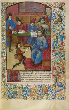 A Messenger Delivering a Letter, about 1460-1470. Creator: Unknown