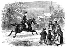 A messenger from Sandringham to Lynn Regis, 1871. Creator: Unknown