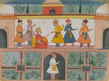 A Messenger is Dispatched: Page from a Dispersed Manuscript, last quarter of the 17th century. Creator: Unknown