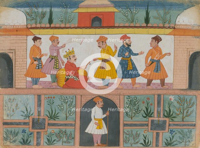 A Messenger is Dispatched: Page from a Dispersed Manuscript, last quarter of the 17th century. Creator: Unknown.