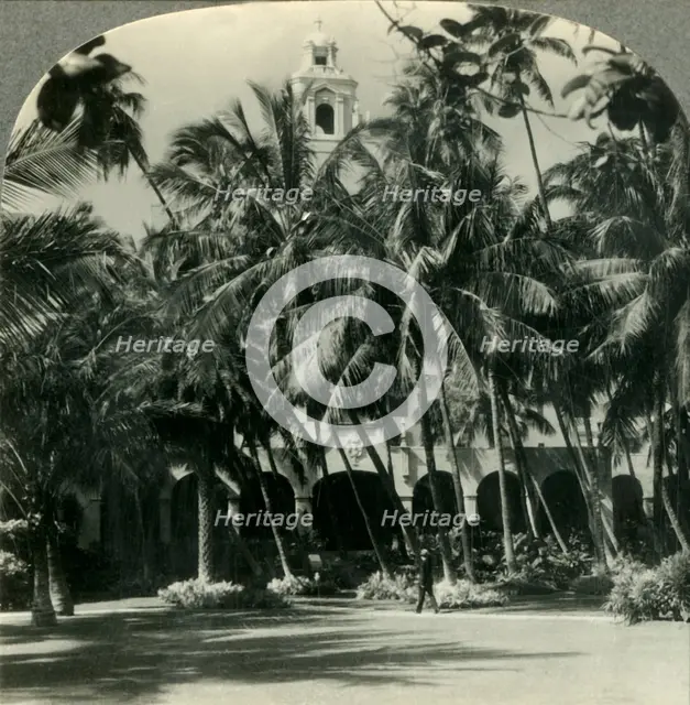 'A Metropolitan Hotel Beside the Sands of Waikiki, the Royal Hawaiian, near Honolulu, Hawaii', c1930 Creator: Unknown.