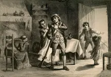 A Minute Man Preparing for War (1877). Creator: Albert Bobbett
