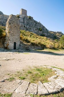 A minaret in Acrocorinth, Greece. Creator: Samuel Magal