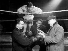 A miner from Sunderland gets some ringside boxing advise, Newcastle, 1964. Artist: Michael Walters