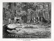 A Mining Camp on a North-West American River 1877