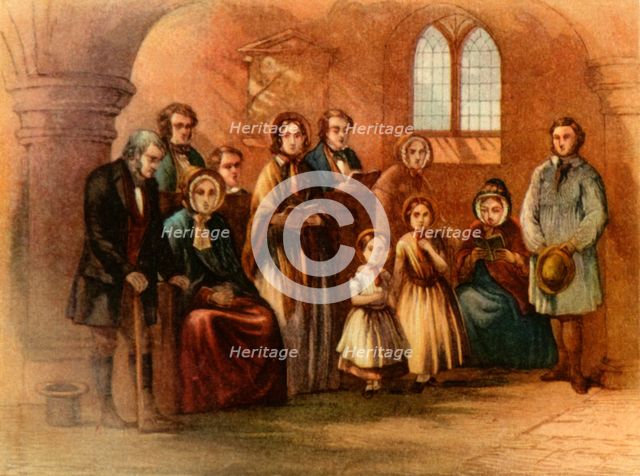 'A Mid-Victorian Congregation', 1860, (1947). Creator: Unknown.