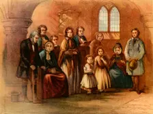 A Mid-Victorian Congregation 1860, (1947). Creator: Unknown