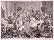 A Midnight Modern Conversation 1733. Artist: William Hogarth