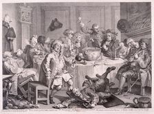 A Midnight Modern Conversation 1733. Artist: William Hogarth