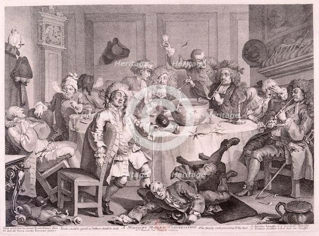 'A Midnight Modern Conversation', 1733. Artist: William Hogarth