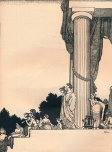 A Midsummer Night's Dream, Act 1, Scene 1 1914. Artist: W Heath Robinson