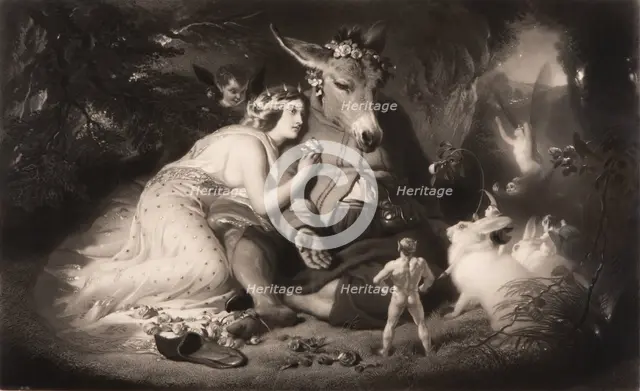 A Midsummer Night's Dream (Shakespeare, Act 4, Scene 1), November , 1857. Creator: Samuel Cousins.