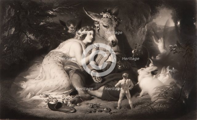 A Midsummer Night's Dream (Shakespeare, Act 4, Scene 1), November , 1857. Creator: Samuel Cousins.
