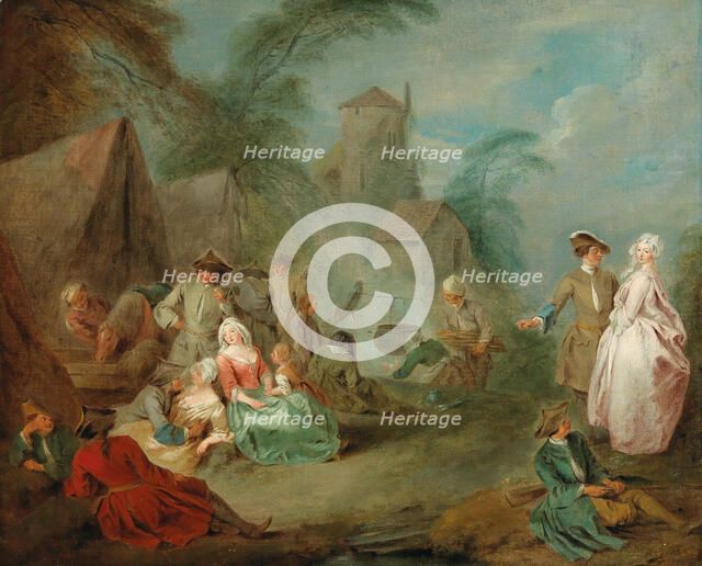 A military camp. Creator: Pater, Jean-Baptiste (1695-1736).