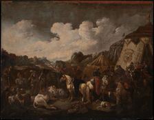 A Military Encampment, 1655-1706. Creator: Philipp Peter Roos