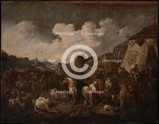 A Military Encampment, 1655-1706. Creator: Philipp Peter Roos.