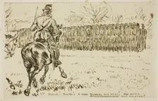 A Military Inspection, 1870/91. Creator: Charles Samuel Keene