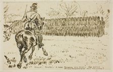 A Military Inspection, 1870/91. Creator: Charles Samuel Keene