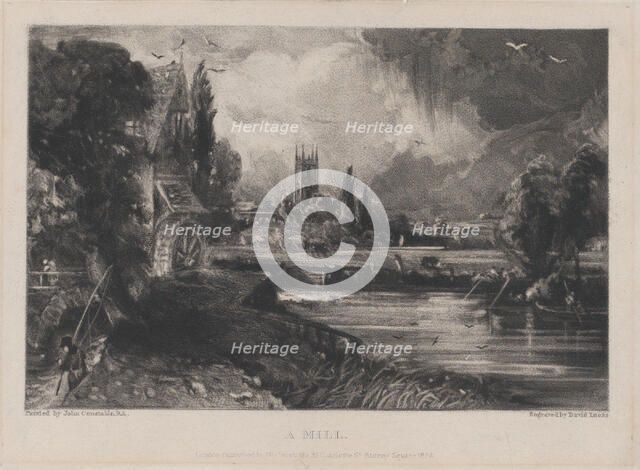 A Mill, 1832. Creator: David Lucas.