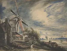 A Mill Near Colchester, 1833. Creator: John Constable