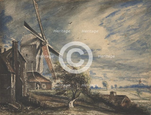 A Mill Near Colchester, 1833. Creator: John Constable.