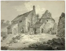 A Mill at Berwick Upon Tweed, n.d. Creators: William Alexander, Edward Dayes
