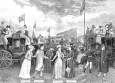 '"A Million of Money," The New Play at Drury Lane Theatre; the Race Scene 1890. Creator: Unknown
