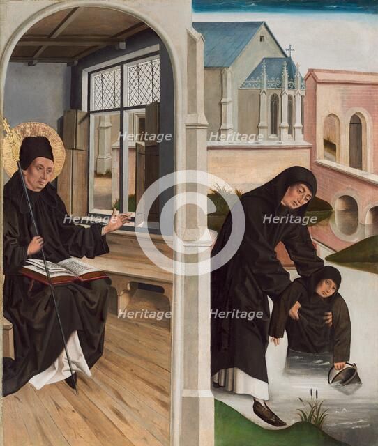 A Miracle of Saint Benedict, c. 1480. Creator: Unknown.