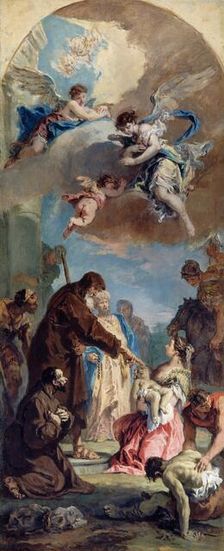 A Miracle of Saint Francis of Paola, 1733. Creator: Sebastiano Ricci