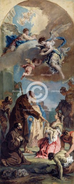 A Miracle of Saint Francis of Paola, 1733. Creator: Sebastiano Ricci.
