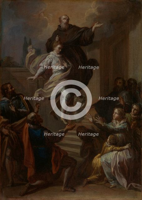 A Miracle of Saint Joseph of Cupertino (1603-1663), 1750. Creator: Placido Costanzi.