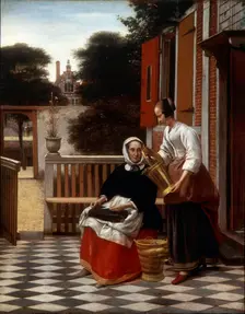 A Mistress and Her Maid 1660. Artist: Pieter de Hooch