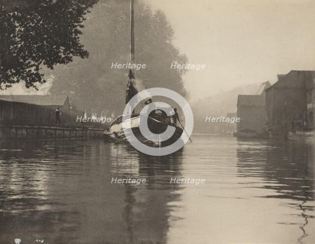 A Misty Morning at Norwich, 1890-1891, printed 1893. Creator: Dr Peter Henry Emerson.