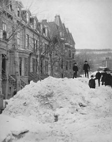 A Montreal Street in Winter 19th century