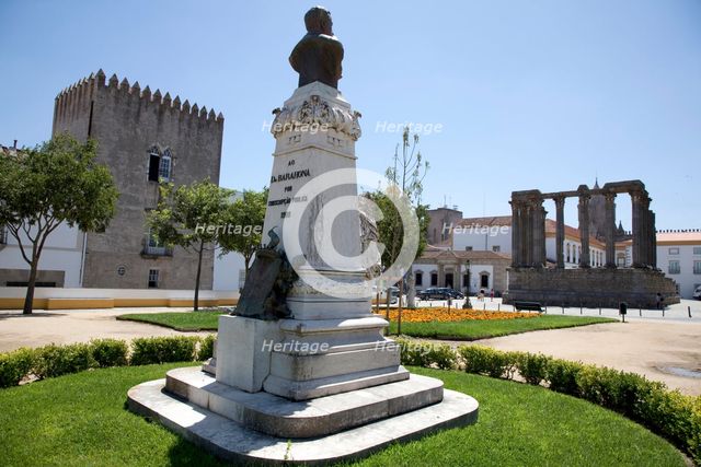 A monument to D. Barahona, Evora, Portugal, 2009. Creator: Samuel Magal.
