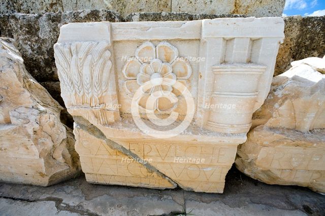 A monument at Eleusis, Greece. Creator: Samuel Magal.