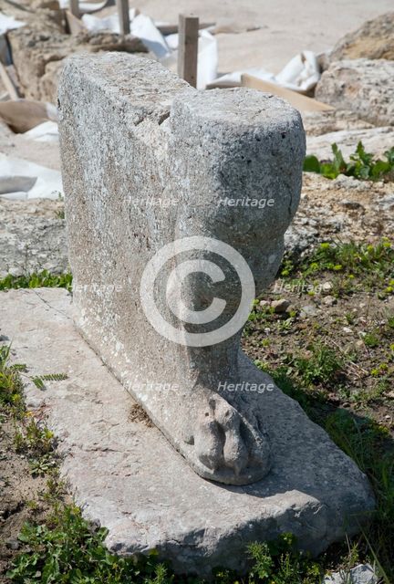 A monument at Epidauros, Greece. Creator: Samuel Magal.