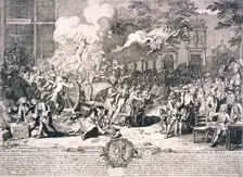 A monument dedicated to posterity in commemoration of ye incredible folly transacted in ... 1720 Artist: Bernard Baron