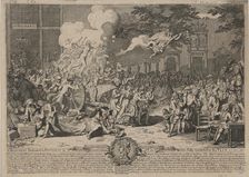 A monument dedicated to posterity in commemoration of ye incredible folly transacted..., 1720. Creator: Bernard Baron