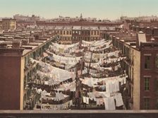 A Monday Washing, New York City, published 1900. Creator: Detroit Photographic Company