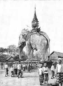 A Monster Elephant at Mandalay, 1890. Creator: Unknown