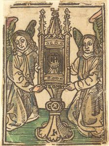A Monstrance Held by Two Angels, 1495/1500. Creator: Unknown