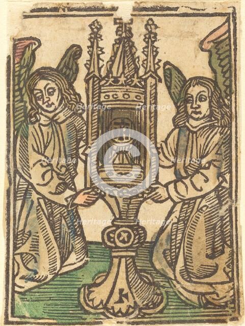 A Monstrance Held by Two Angels, 1495/1500. Creator: Unknown.